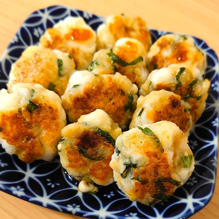 【きのこでかさ増し】冷めても美味しいはんぺんボール